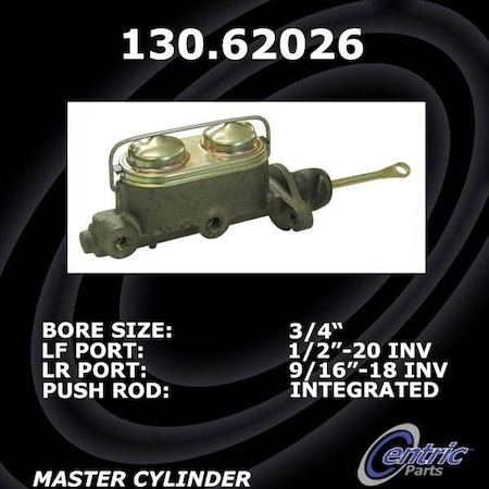 Centric Parts Premium Brake Master Cylinder, 130.62026 130.62026